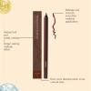 Eyeliner Pencil Waterproof, Waterproof Eyeliner Duo Sharpenable Eye Pencil, No Smudging, Fading, 2 in 1 Eye Liner and Eyebrow Pencils, Smooth and Easy to Color (Black+Bronze) view 2