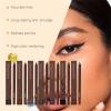 Eyeliner Pencil Waterproof, Waterproof Eyeliner Duo Sharpenable Eye Pencil, No Smudging, Fading, 2 in 1 Eye Liner and Eyebrow Pencils, Smooth and Easy to Color (Black+Bronze) view 3
