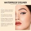 Eyeliner Pencil Waterproof, Waterproof Eyeliner Duo Sharpenable Eye Pencil, No Smudging, Fading, 2 in 1 Eye Liner and Eyebrow Pencils, Smooth and Easy to Color (Black+Bronze) view 4