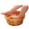 Failjierue 16" Wooden Foot Soaking Tub - Single Basin for Home/Office Spa, Ergonomic Footbath for Soaking, Massage and Relaxation(16x43cm) view 1