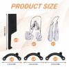5 Pcs Nose Lifter - Nose Shaper Clip  Instant Nose Lift Kit, Painless Straightening Beauty Tool Kit for Women/Men (Black, Clear) view 2