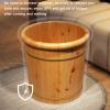 Failjierue Wooden Foot Soaking Tub w/Cover Solid Wood Footbath Bucket with Heat Retention, Spa Pedicure Basin for Relaxing Feet Soak & Massage Home, Bath Centers, DIY Spa view 3