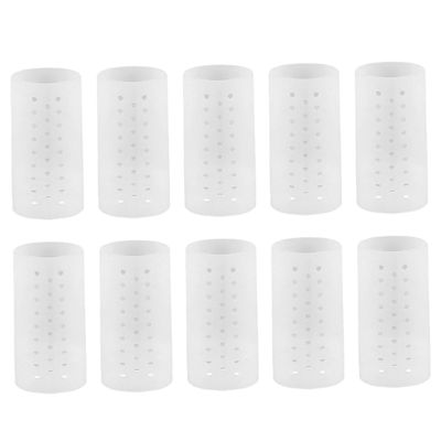 Ipetboom 5 Pairs Breathable SEBS Toe Protectors Elastic Toe Sleeves Holes for Enhanced Comfort for Everyday Use for Foot Pain Relief