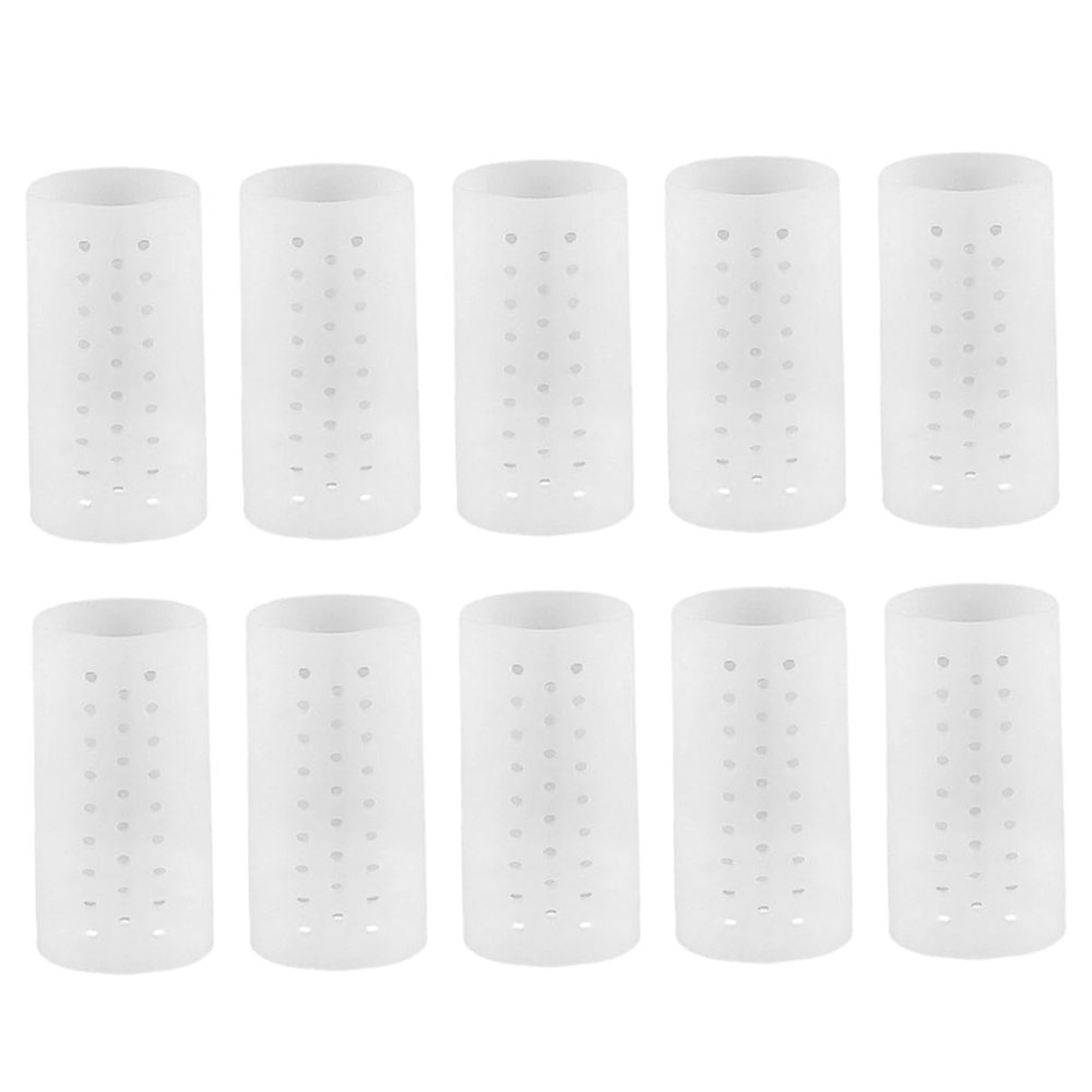 Ipetboom 5 Pairs Breathable SEBS Toe Protectors Elastic Toe Sleeves Holes for Enhanced Comfort for Everyday Use for Foot Pain Relief