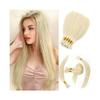 ZHONGCHENGWU Braiding Hair, Light Blonde Human Braiding Hair Bulk No Weft Extensions 100G Remy Straight Hair Bundles Hair Extensions(28 Inch) view 1