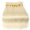 ZHONGCHENGWU Braiding Hair, Light Blonde Human Braiding Hair Bulk No Weft Extensions 100G Remy Straight Hair Bundles Hair Extensions(28 Inch) view 3