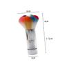 Healeved 2 Pcs Colorful Nail Dust Brushes Diamond Handle Soft Hair Nail Cleaner Brushes for Makeup and Loose Powder Application for Beauty Enthusiasts and view 2