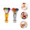 Healeved 2 Pcs Colorful Nail Dust Brushes Diamond Handle Soft Hair Nail Cleaner Brushes for Makeup and Loose Powder Application for Beauty Enthusiasts and view 4