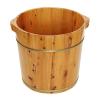 Failjierue Wooden Foot Bath Bucket with Lid - Spa Sauna Barrel for Deep Soak & Relaxation - Durable Solid Wood Foot Tub with Comfort Handle, 40x40cm view 1