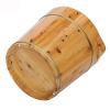 Failjierue Wooden Foot Bath Bucket with Lid - Spa Sauna Barrel for Deep Soak & Relaxation - Durable Solid Wood Foot Tub with Comfort Handle, 40x40cm view 2