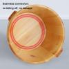 Failjierue Wooden Foot Bath Bucket with Lid - Spa Sauna Barrel for Deep Soak & Relaxation - Durable Solid Wood Foot Tub with Comfort Handle, 40x40cm view 3