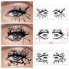 10 Sheets Halloween Face & Eye Temporary Tattoos - Spider Web & Bat Eyeliner Tattoo Stickers for Women Men Girls, Easy Makeup Kit for Masquerade Carnival Party Supplies view 2