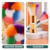 DEARMAMY 2Pcs Rhinestone Handle Nail Dust Cleaning Brush Soft Bristles for Makeup Nail Art Durable and Ergonomic Design for Loose Powder and Blusher Application view 3