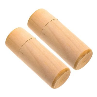 Anneome 2pcs Wooden Cylinder Essential Oil Storage Box Portable Holder for Bottles Natural Wood Case Protects From Damage and Ensures Purity for Travel and Everyday Use