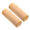 Anneome 2pcs Wooden Cylinder Essential Oil Storage Box Portable Holder for Bottles Natural Wood Case Protects From Damage and Ensures Purity for Travel and Everyday Use view 1