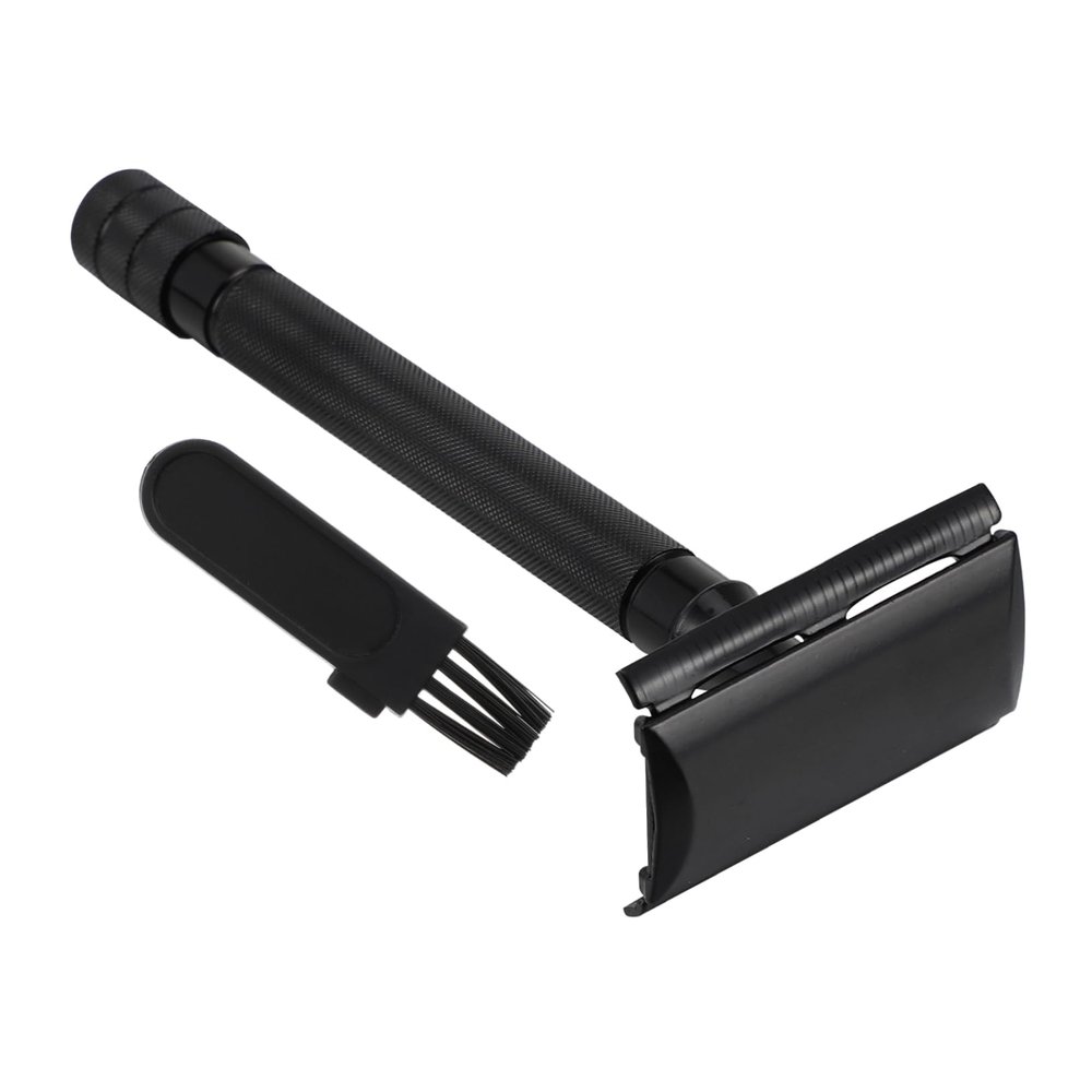 Vaguelly Manual Beard Shaver Safety Razor Durable Double Edge Trimmer with Slip Handle for for Mens Grooming and Skin Friendly Shaving Experience