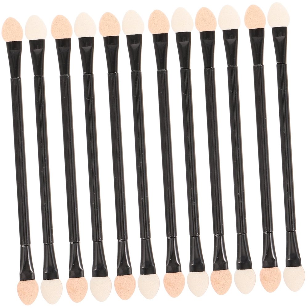 DEARMAMY 30Pcs Double Ended Disposable Eyeshadow Applicators Professional Cosmetic Brush for Eye Makeup for Travel Parties Weddings and Daily Use Versatile Sponge Brushes