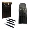 CITI GLAMOUR Professional EyeBrow, Eyebrow Tweezers for Removing Facial Hairs, Ingrown Hairs,Splinter and Blackheads Ideal for Stocking Stuffer for Men and Women Pack of 4 (Black) view 3