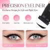 2025 New Foldable Eyeliner Stamp for Perfect Wings,Waterproof Winged Eyeliner Tool for Perfect Wings Smudge Proof Eyeliners Pen for Beginners (Black 2Pcs) view 4