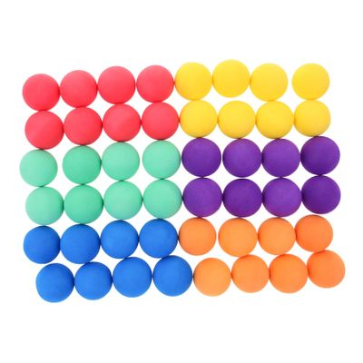KOMBIUDA 48Pcs Sponge Balls for Soft Play Balls for Indoor Outdoor Fun and Party Favors for Birthdays and Playdates Mixed Colors