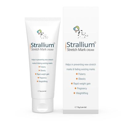 Fix'de'rma Strallium Stretch Mark Cream, Removes Pregnancy stretch marks, Scar removal and Moisturizing Cream, Stretch mark remover for Stomach, thighs & all body parts- 75g