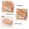 OUNONA 3pcs Pig Bristle Nail Scrubber Brush Set for Cleaning Under Fingernails for Manicure Pedicure view 2