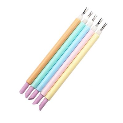 Beaupretty 2pcs Cuticle Pusher and Dead Skin Fork Dual End Manicure Tools for Nail Art Remover for Pedicure Professional Use Random Random Color