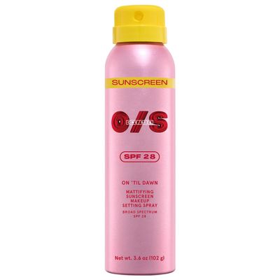 O/S P4trick St4rrr On 'Til Dawn Mattifying Sunscreen Makeup Setting Spray SPF 28 Matte finish - Standard size 3.6 oz/142 mL