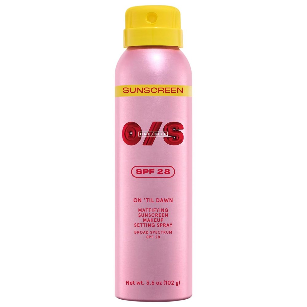 O/S P4trick St4rrr On 'Til Dawn Mattifying Sunscreen Makeup Setting Spray SPF 28 Matte finish - Standard size 3.6 oz/142 mL