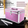 GLEAVI Large Portable Aluminum Alloy Privacy Storage Box Lock Multi-Purpose Cosmetic and Medicine Case Sturdy Carrying Case for Adults Emergency Kit Organizer view 3