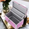 GLEAVI Large Portable Aluminum Alloy Privacy Storage Box Lock Multi-Purpose Cosmetic and Medicine Case Sturdy Carrying Case for Adults Emergency Kit Organizer view 4