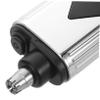 OATIPHO USB Rechargeable Nose and Ear Hair Trimmer for Men Women Precision Cutting Blades for Smooth Trimming Ergonomic Design Portable for Travel Low Noise Silver Finish view 3