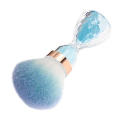 Beaupretty Large Soft Bristle Nail Dust Brush for Cleaning Manicure Powder Makeup Tool Blue