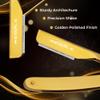 Regale Gold Razor For Professional Barbering, Titanium Gold Quality Blade Razor with 100 Blades, Classic Stainless Steel Barbero Shaver for a Smooth & Precise Shave, Premium Barber Razors view 3
