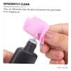 CALLARON Eyelash Extension Cleaning Pads 400pcs Non-Woven Fabric Wipes for Eyelash Pink Cleansing Pads for Professional Home Use view 2