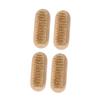 GALPADA 4Pcs Natural Boar Bristle Nail Brush Wooden Handle Fingernail and Toe Cleaning Brushes for Home Bathroom and Travel Gentle Skin Cleaning Tool view 1
