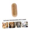 GALPADA 4Pcs Natural Boar Bristle Nail Brush Wooden Handle Fingernail and Toe Cleaning Brushes for Home Bathroom and Travel Gentle Skin Cleaning Tool view 2