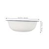 Beaupretty Enamel Wash Basin Vintage Foot Soaking Bowl Durable Porcelain Dish for Foot Soaks Face Washing and Meal Prep Kitchen Bathroom Easy to Clean and Maintain view 2