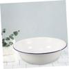 Beaupretty Enamel Wash Basin Vintage Foot Soaking Bowl Durable Porcelain Dish for Foot Soaks Face Washing and Meal Prep Kitchen Bathroom Easy to Clean and Maintain view 4