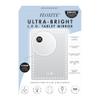 Floxite LED Lighted Tablet Mirror with 15X Magnification, Ultra Bright Lighting, USB-C Charging, Tabletop Stand view 2