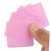 Ipetboom Eyelash Glue Cleaning Cloths 400PCS Pink Professional Wiping Pads for Eyelash Extensions Suitable for Makeup Artists and Home Use Essential Cleaning Tool view 4