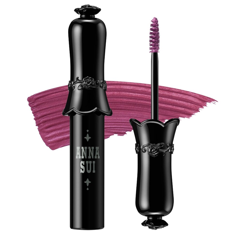 Anna Sui Eyebrow Mascara, Vibrant Color Brow Gel, Long-Lasting, Smudge-Proof & Sweat-Resistant, Shapes & Defines Brows, 0.17 oz (200 Fashonista joy purple)