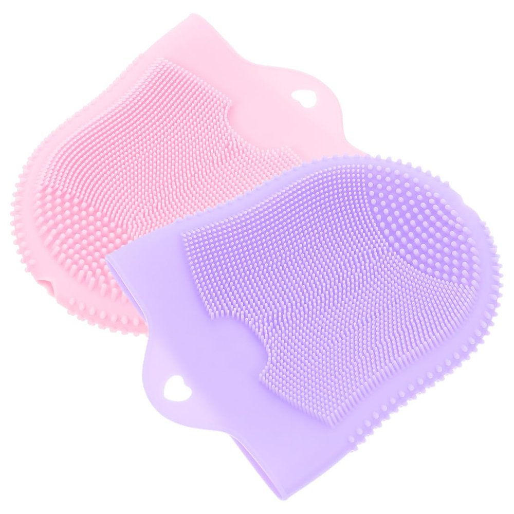 CALLARON 2pcs Silicone Facial Cleansing Brush for Face Cleaning Exfoliating Face Wash Tool Skincare