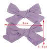 1/2PCS Flower Cotton Hair Bows with Clip for Girls Solid Boutique Hair Clips Hairgrip Barrettes Headwear Hair Acesssories(21) view 4