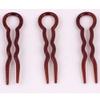 12pcs U Shaped Hair Clips Simple Hair Pins Fast Spiral Hairpin U Shaped Hair Braid Twist Pins Styling Tool (Black & Coffee) view 3