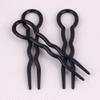 12pcs U Shaped Hair Clips Simple Hair Pins Fast Spiral Hairpin U Shaped Hair Braid Twist Pins Styling Tool (Black & Coffee) view 4