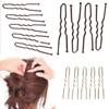 20PCS 5cm U Shape Hair Clips for Women Girls Bride Hair Styling Accessories Black Gold Brown Hairpins Metal Barrettes(Gold) view 2