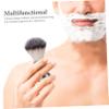 Beaupretty 2-Piece Men's Shaving Brush and Foaming Bowl Set Stainless Steel Shaving Kit for Beard Care for Home Barber Use view 3