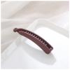 1PC Banana Clip Solid Color Frosted Hair Clips for Women Fashion Hair Claws Barrettes Ponytail Holder Hairpins Hair Accessories(Red) view 1