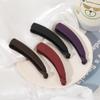1PC Banana Clip Solid Color Frosted Hair Clips for Women Fashion Hair Claws Barrettes Ponytail Holder Hairpins Hair Accessories(Red) view 2